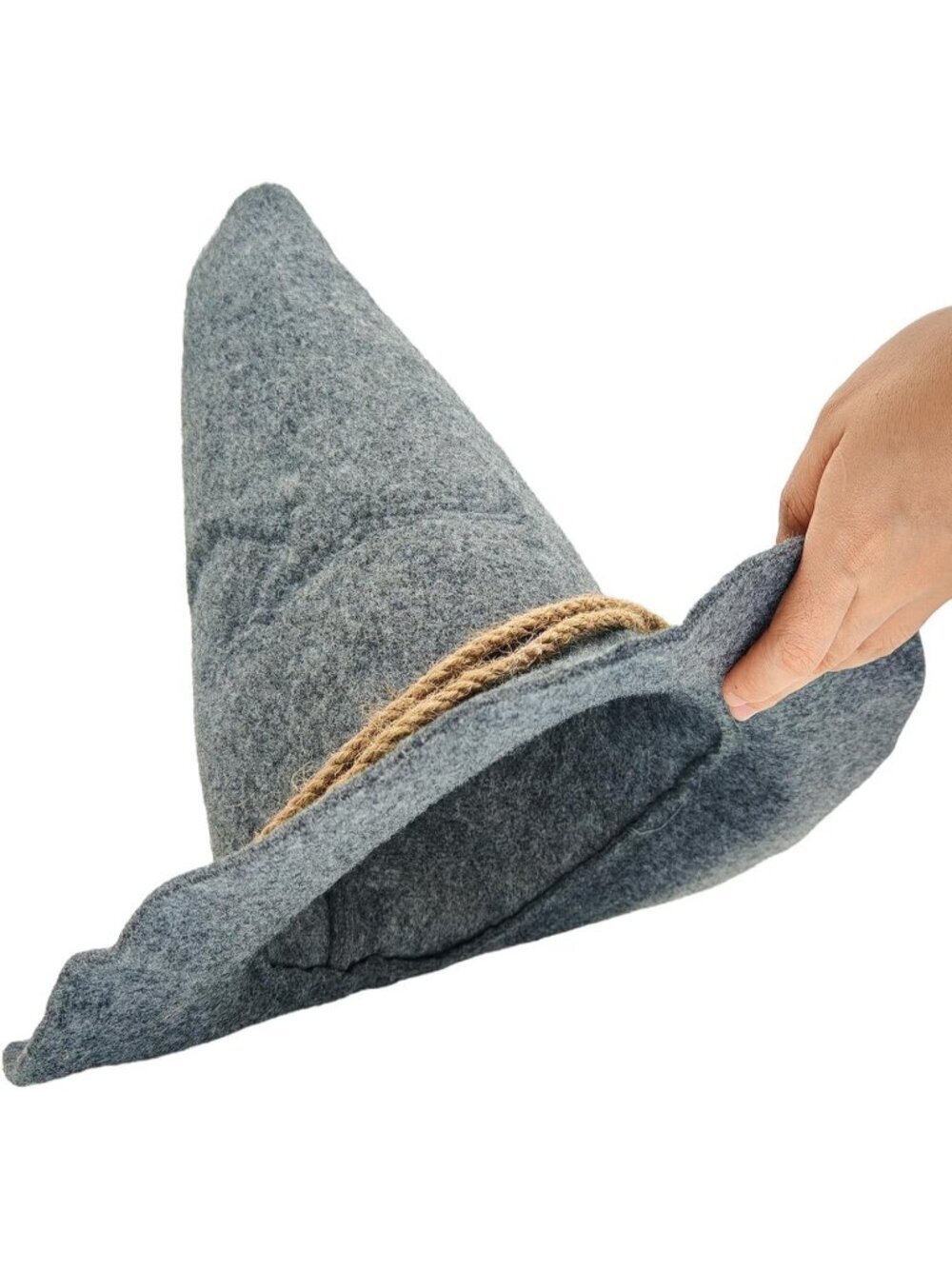 Halloween Grey Wizard Witch Adults Hats Oktoberfest Halloween Costume Accessory - Picture 7 of 7